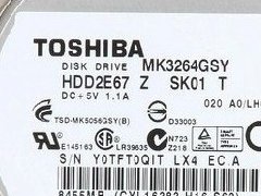 东芝硬盘开盘数据恢复 TOSHIBA MK3264GSY